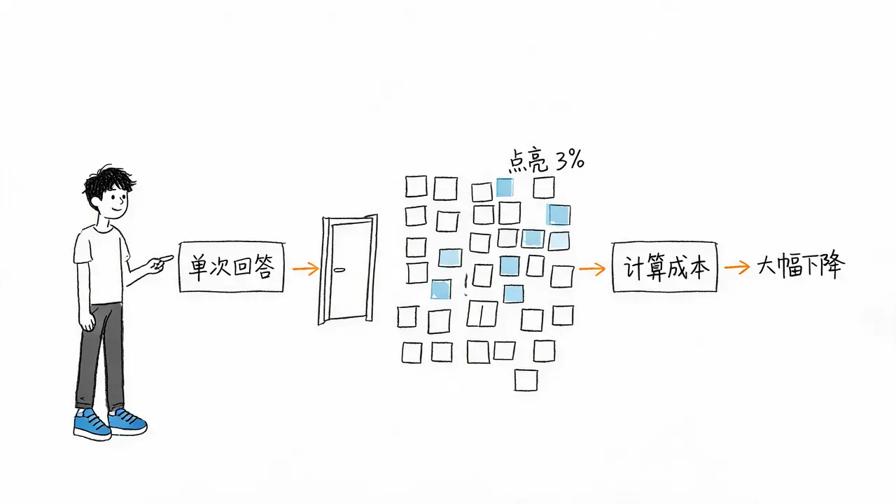 稀疏架构的成本降低机制