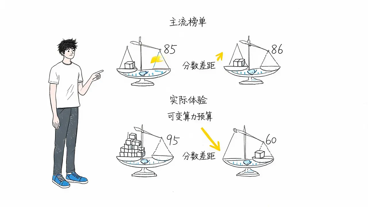 评测体系的盲区：固定 vs 可变预算