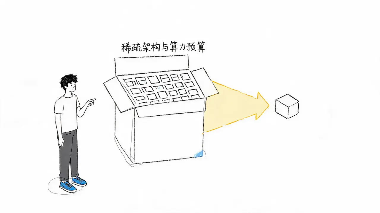 稀疏架构与算力预算：为何模型参数规模不等于推理能力