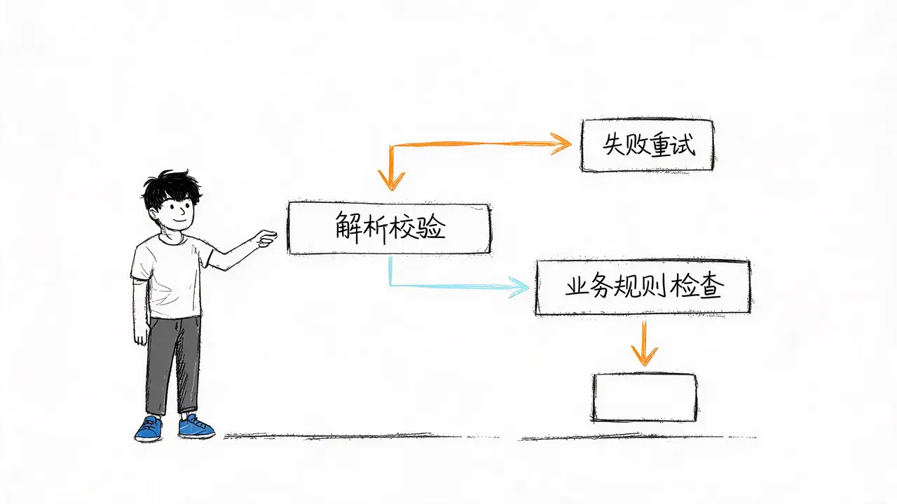 工程兜底:解析、校验与修复闭环