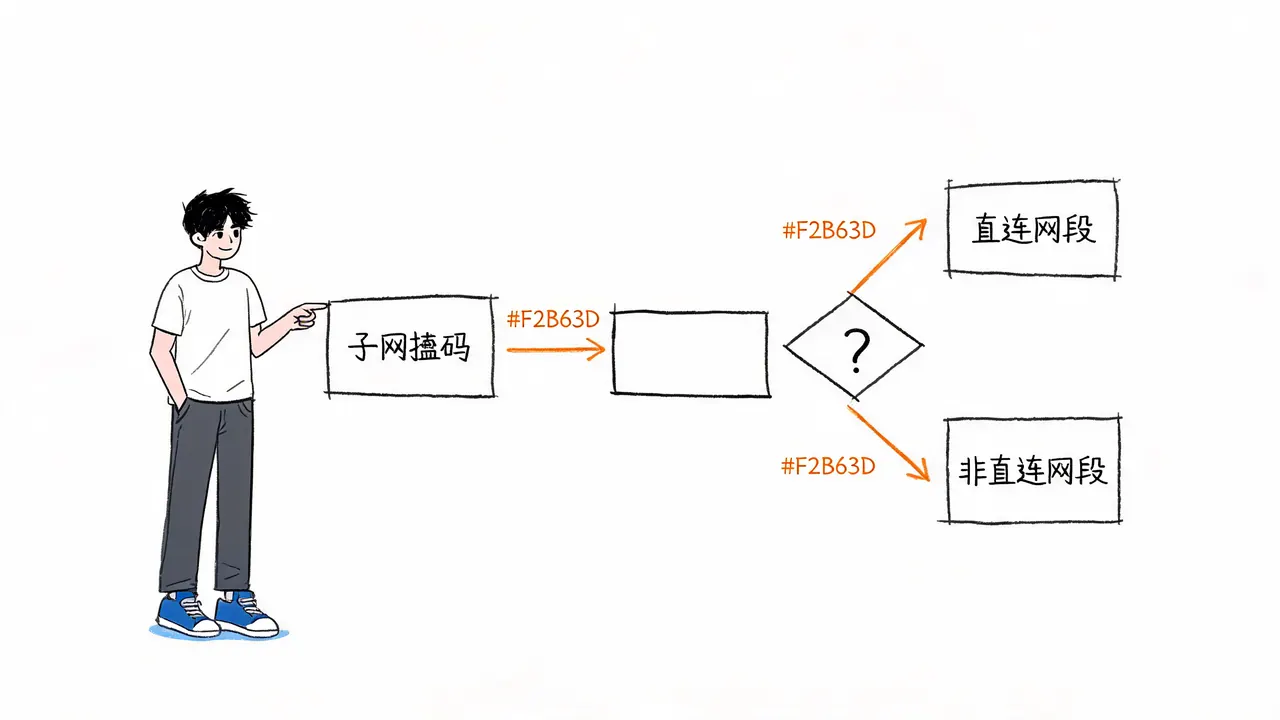 直连与非直连网段判断逻辑