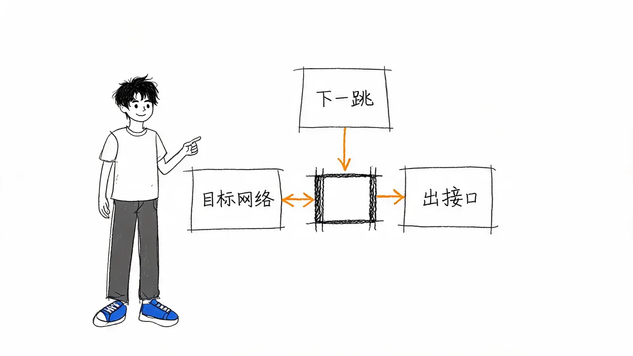 路由条目的核心构成