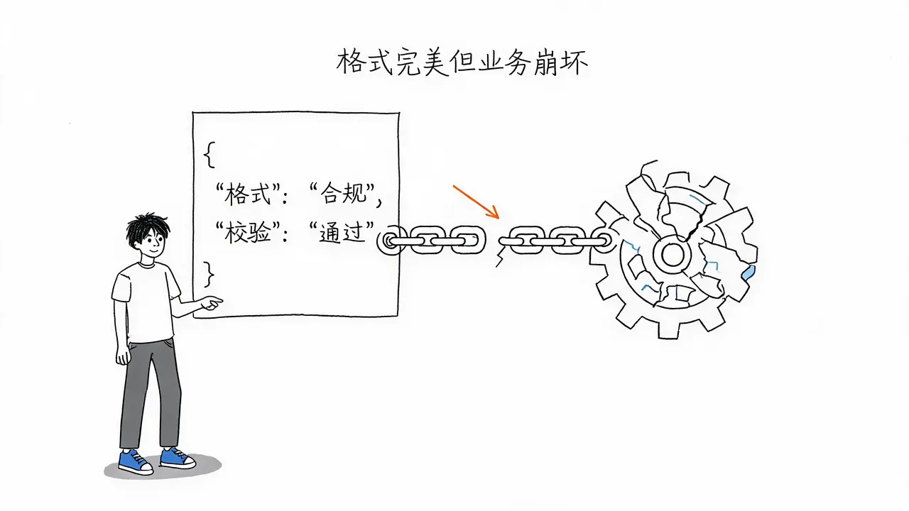 完美JSON直接执行？当心AI工程陷阱：格式正确不等于业务正确