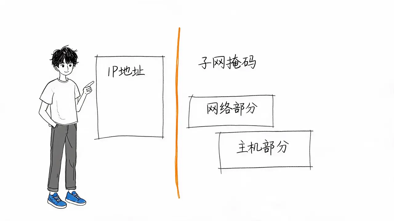 IP地址与子网掩码的分割关系