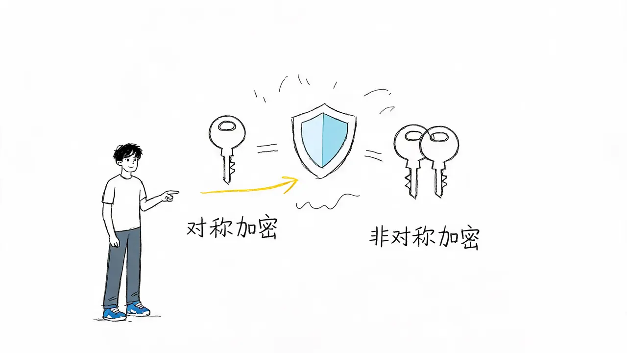 加密技术原理详解：对称与非对称加密的核心差异与应用