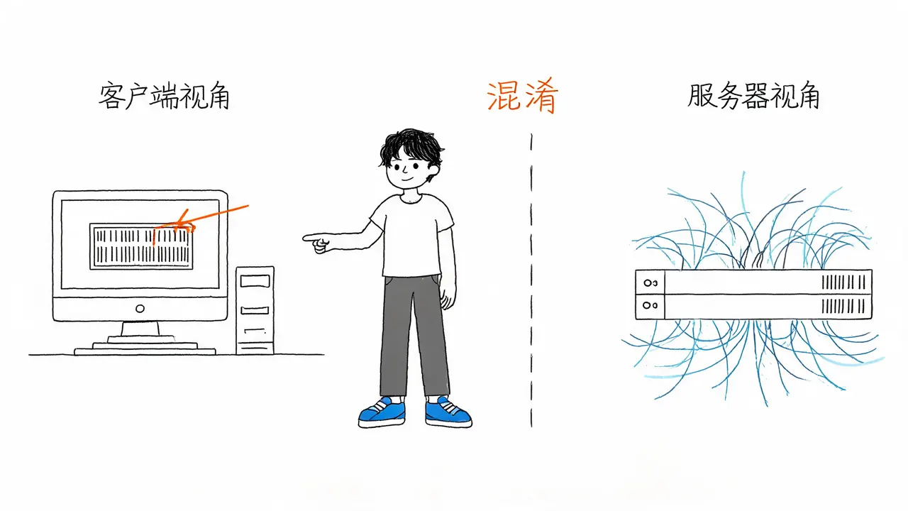 客户端与服务器的视角差异