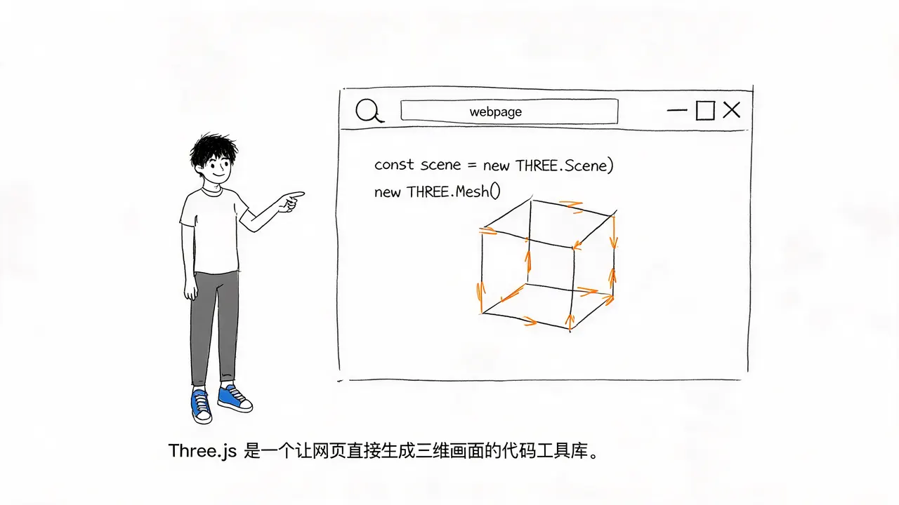 Three.js 是什么？为什么网页也能运行 3D 世界？