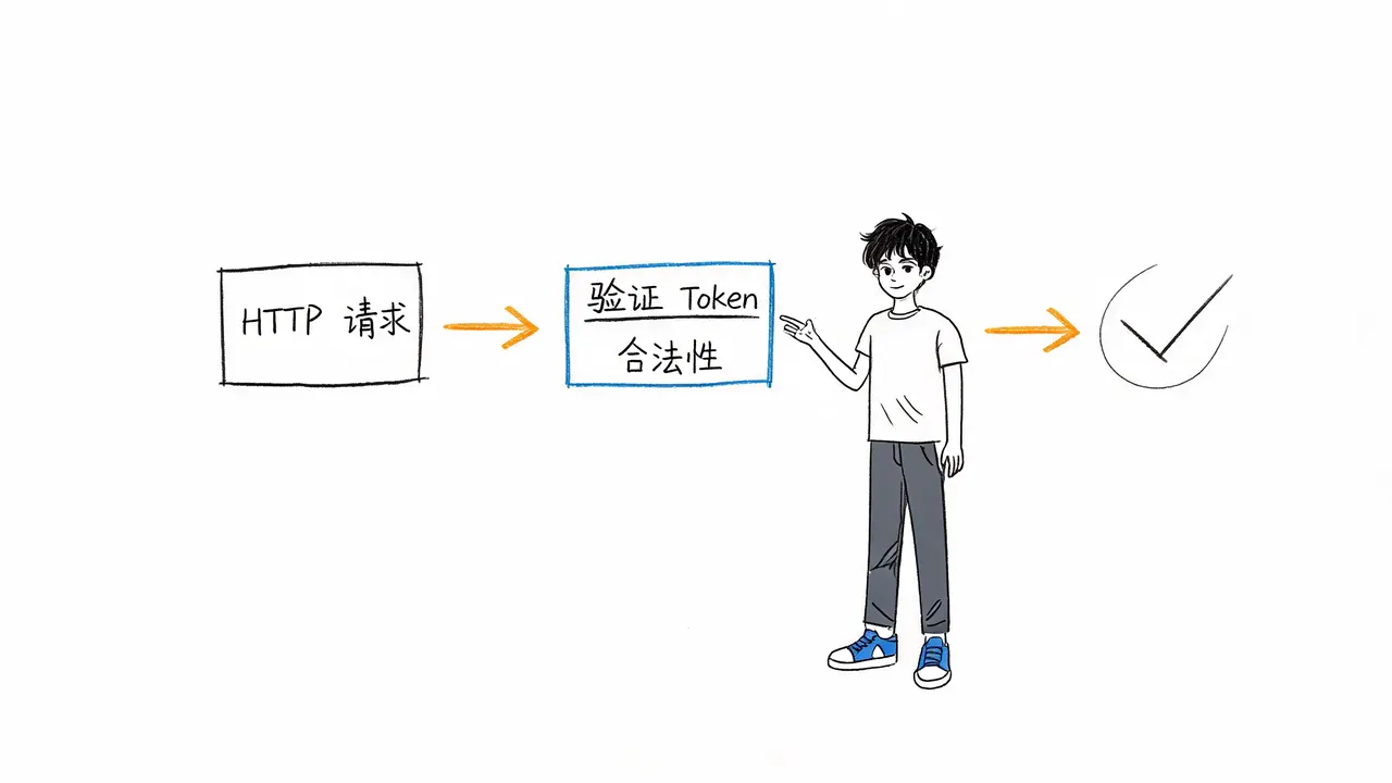 Token 在 HTTP 请求中的验证流程