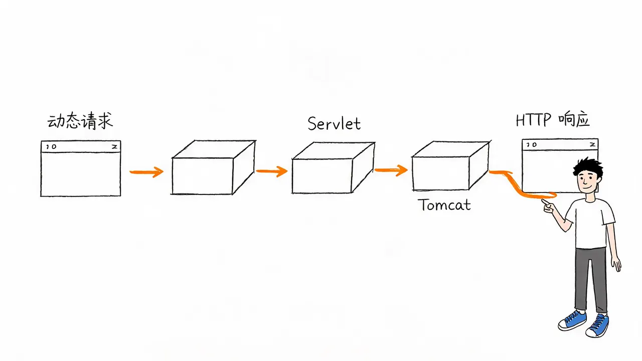 Servlet 动态请求处理工作流程