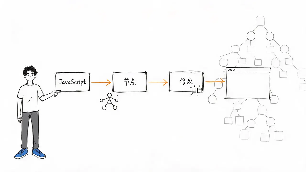 JS 操作 DOM 流程
