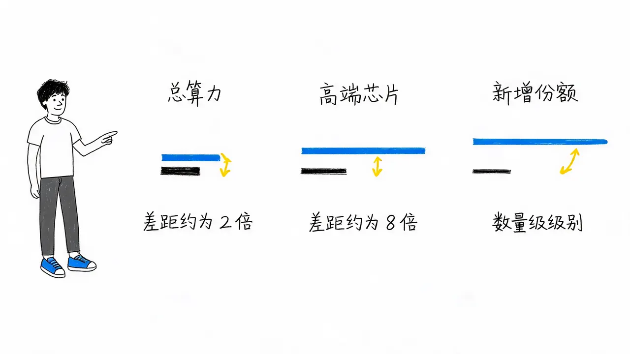 算力差距的三个维度