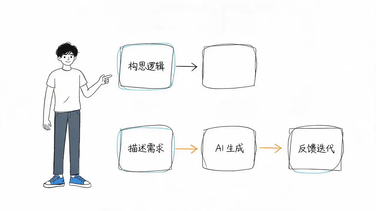 传统编程与 Vibe Coding 工作流对比