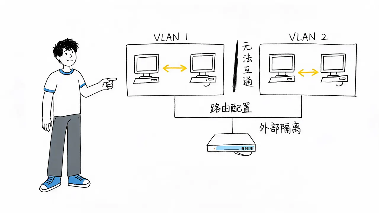 VLAN 内部互通与外部隔离机制