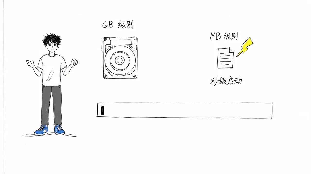 体量与资源消耗对比