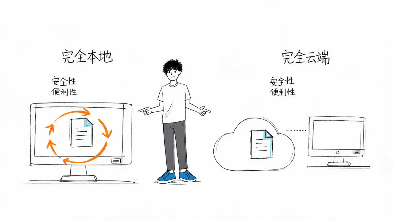 本地执行与云端隔离模式对比